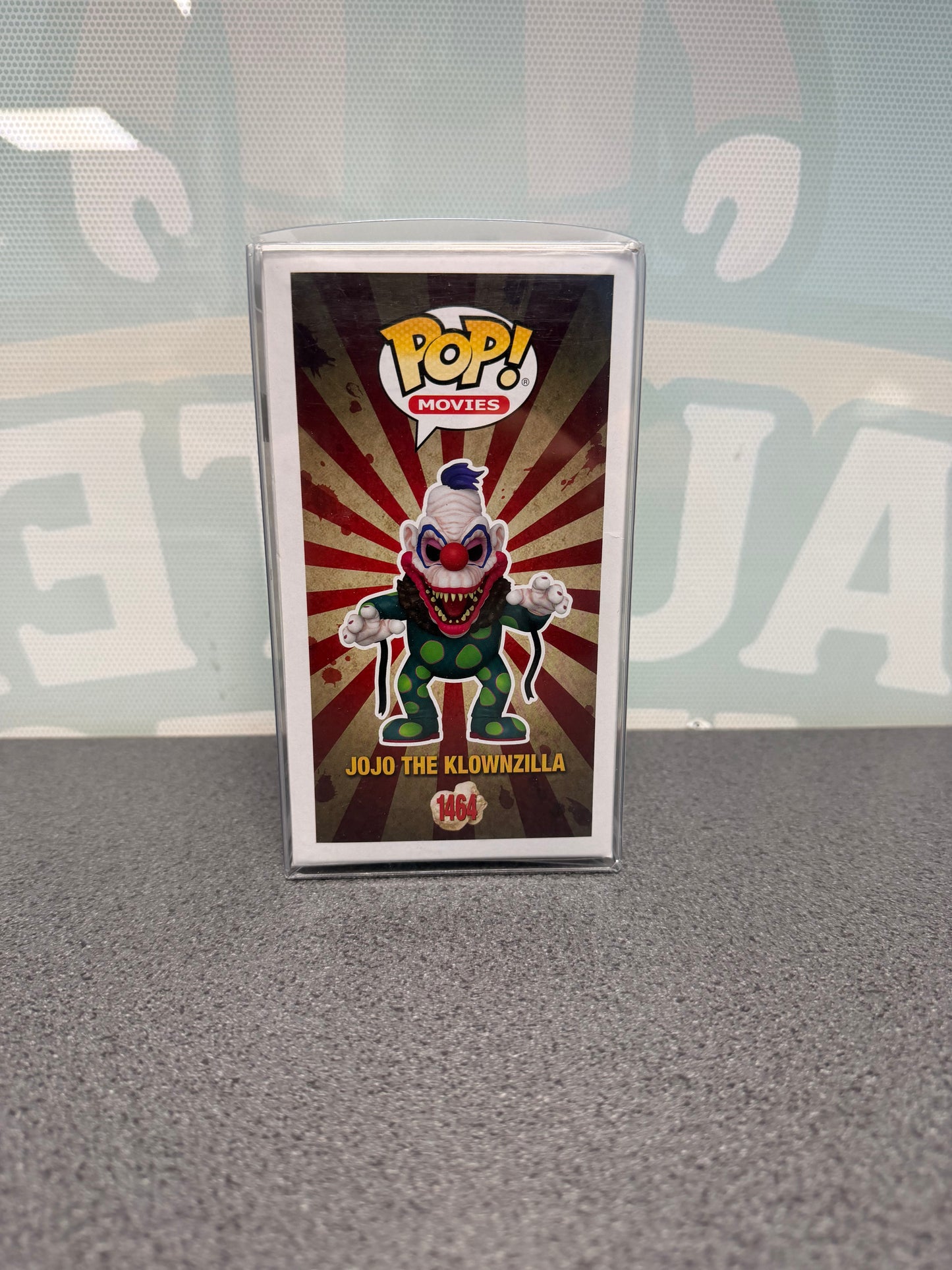 Jojo the Klownzilla #1464 Funko Exclusive Funko Pop! from Killer Klowns from Outer Space – other side of box