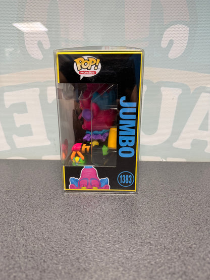 Jumbo #1383 Blacklight GameStop Exclusive Funko Pop! from Killer Klowns from Outer Space – window side of box
