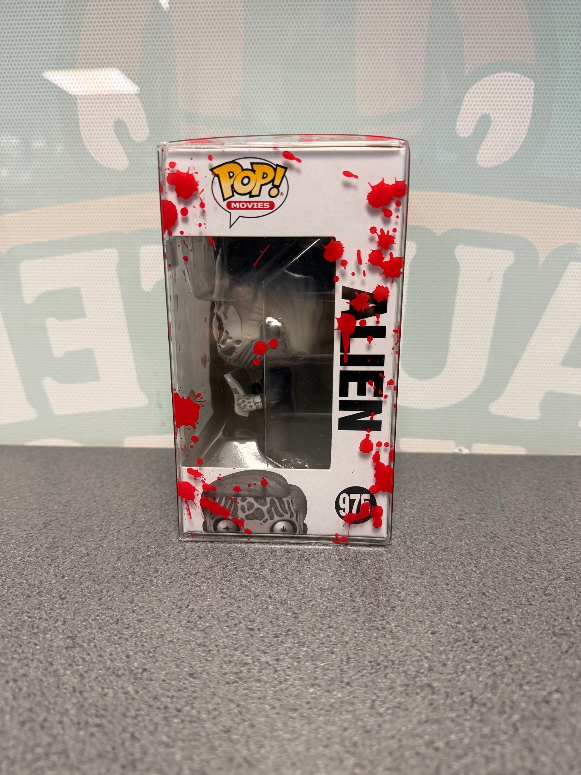 Alien #975 Chase Funko Pop! from They Live – window side of box