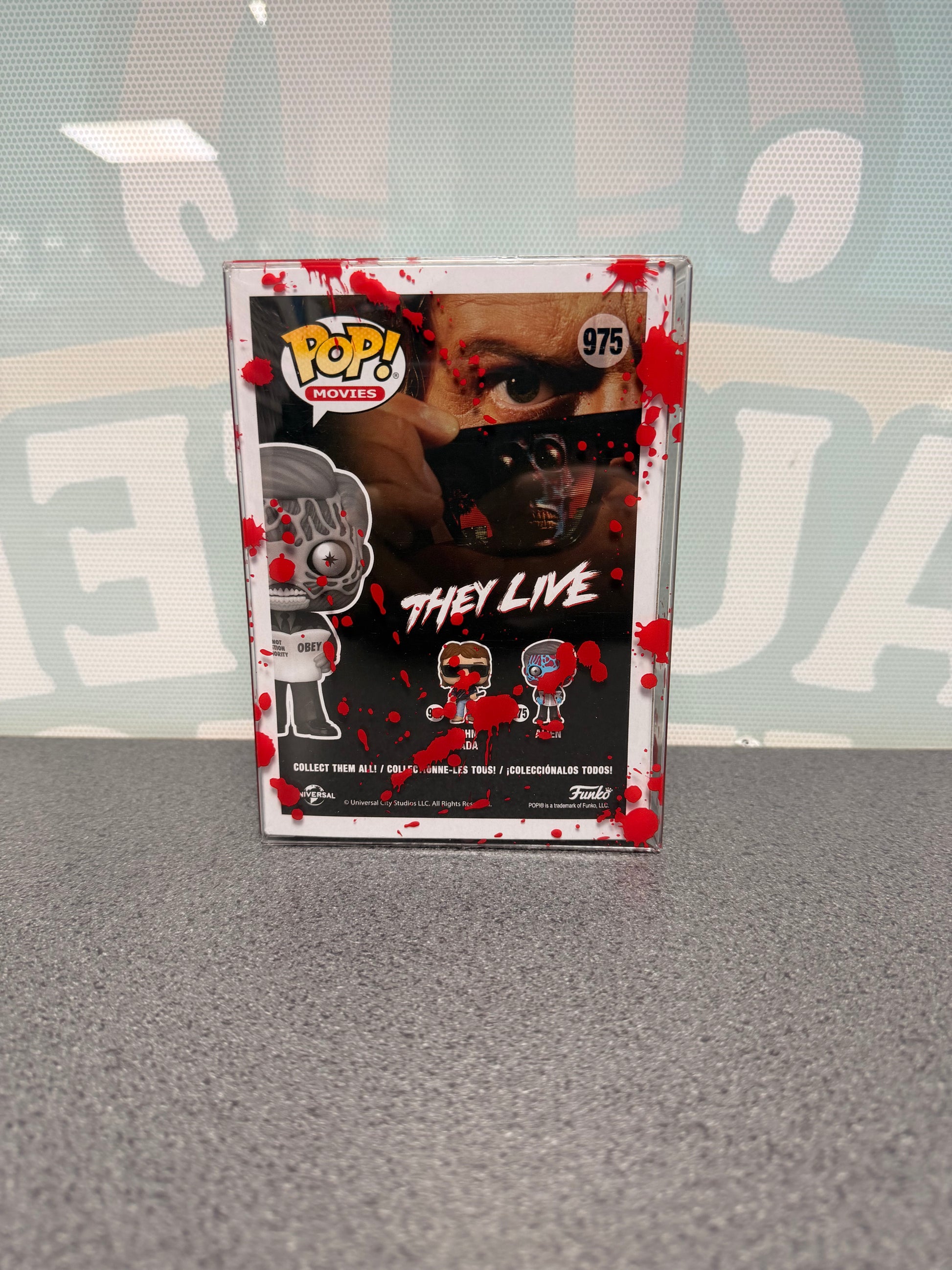 Alien #975 Chase Funko Pop! from They Live – back of box