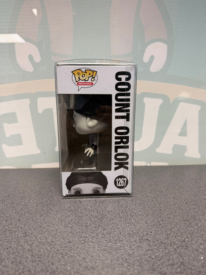 Count Orlok #1267 Black & White Chase Funko Pop! from Nosferatu – window side of box