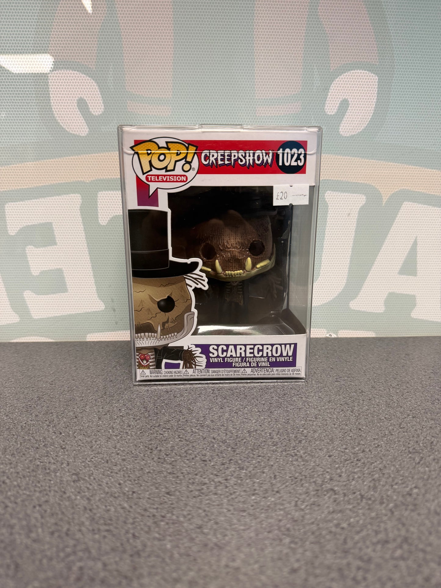 Scarecrow Funko Pop! #1023 from Creepshow – front of box and figure