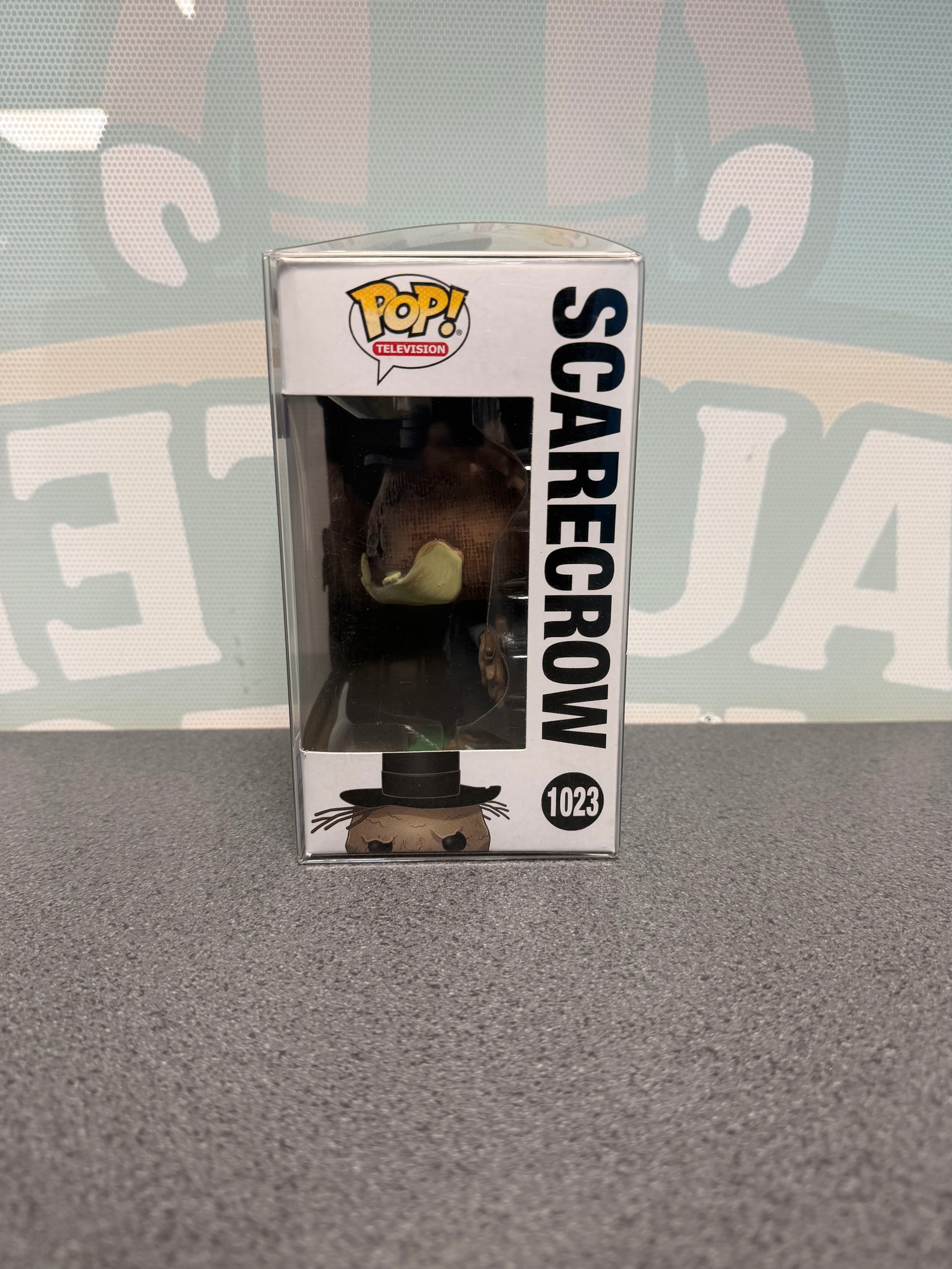 Scarecrow Funko Pop! #1023 from Creepshow – window side of box