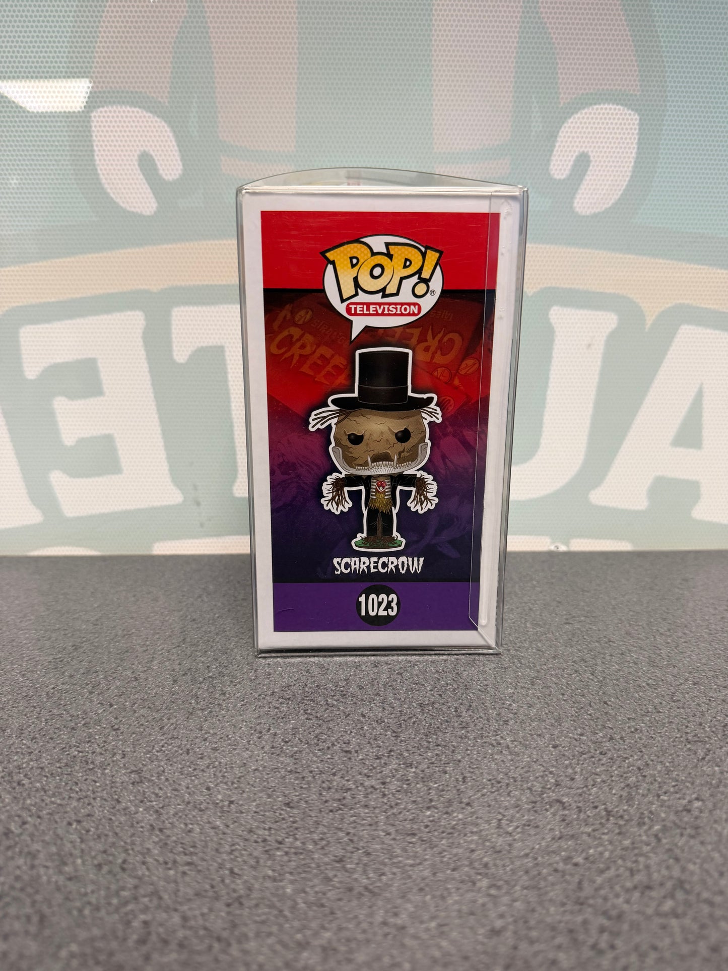 Scarecrow Funko Pop! #1023 from Creepshow – illustrated side of box