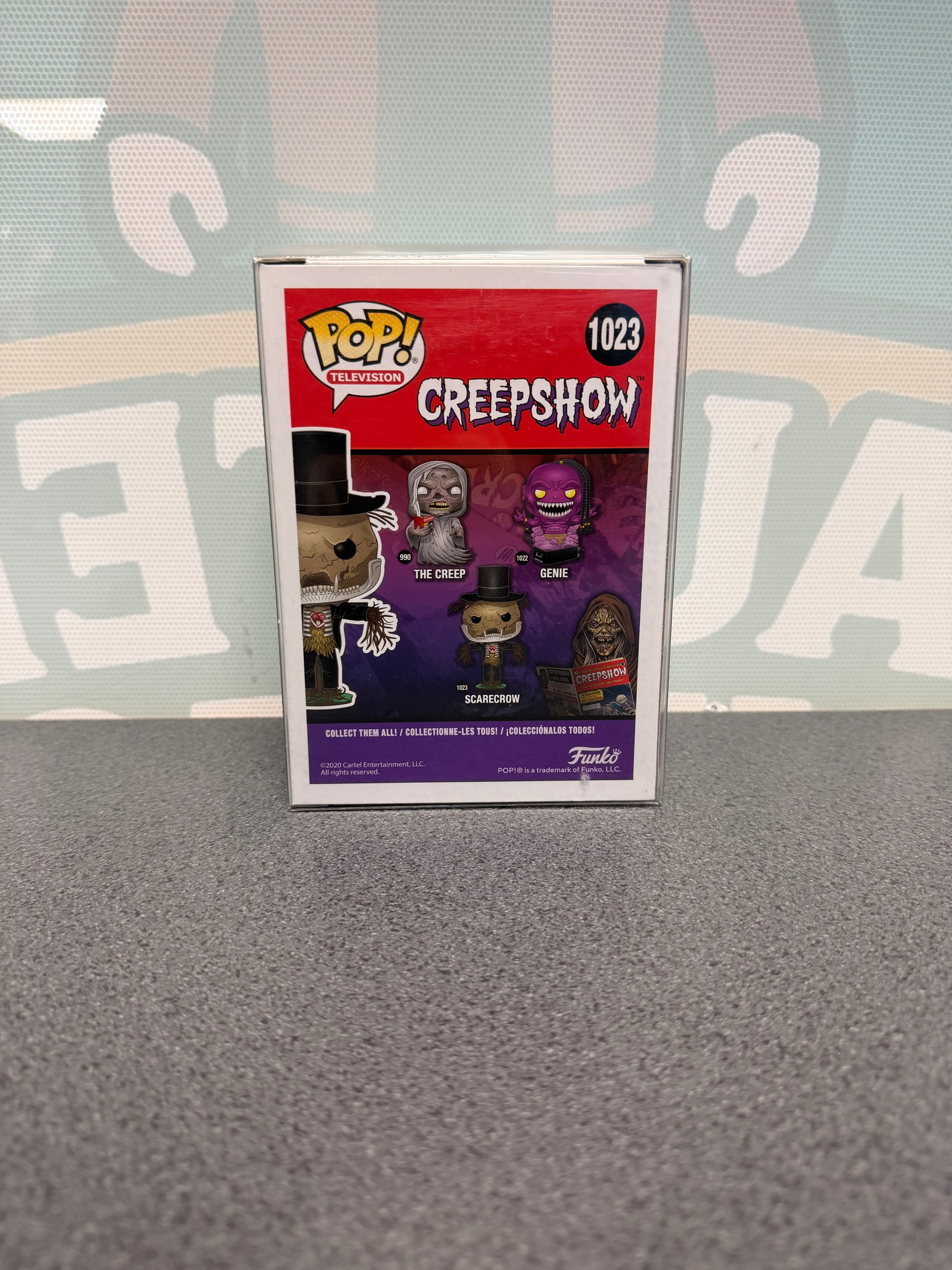 Scarecrow Funko Pop! #1023 from Creepshow – back of box