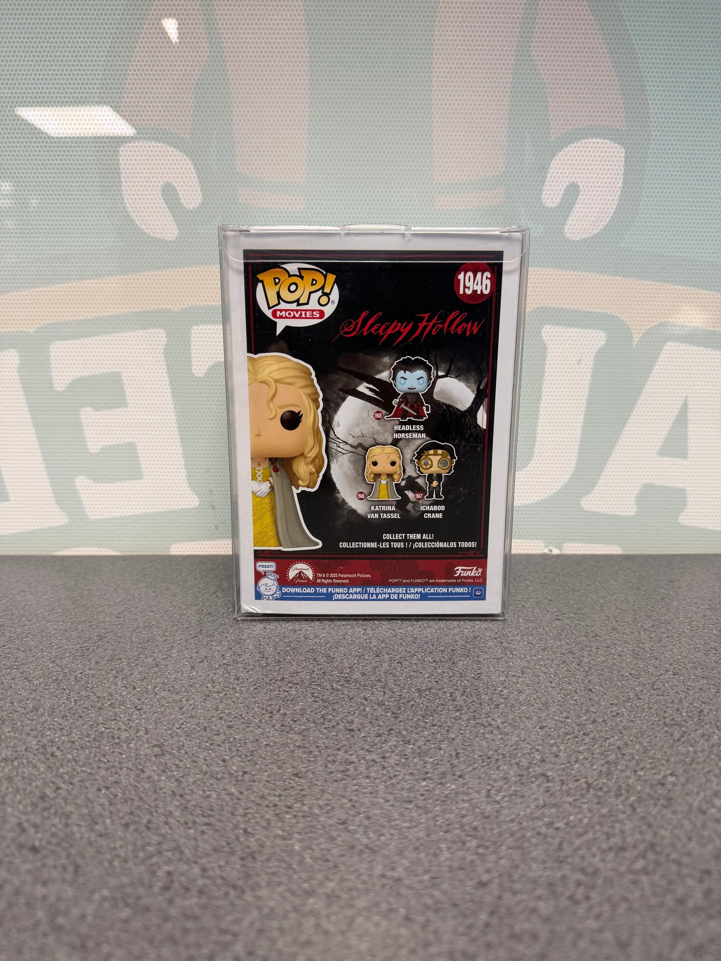Katrina Van Tassel Funko Pop! #1946 from Sleepy Hollow – back of box