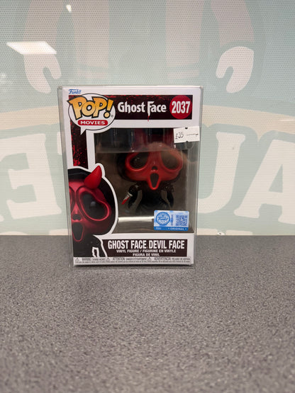 Ghost Face Devil Face Funko Pop! #2037 from Ghost Face – front of box and figure
