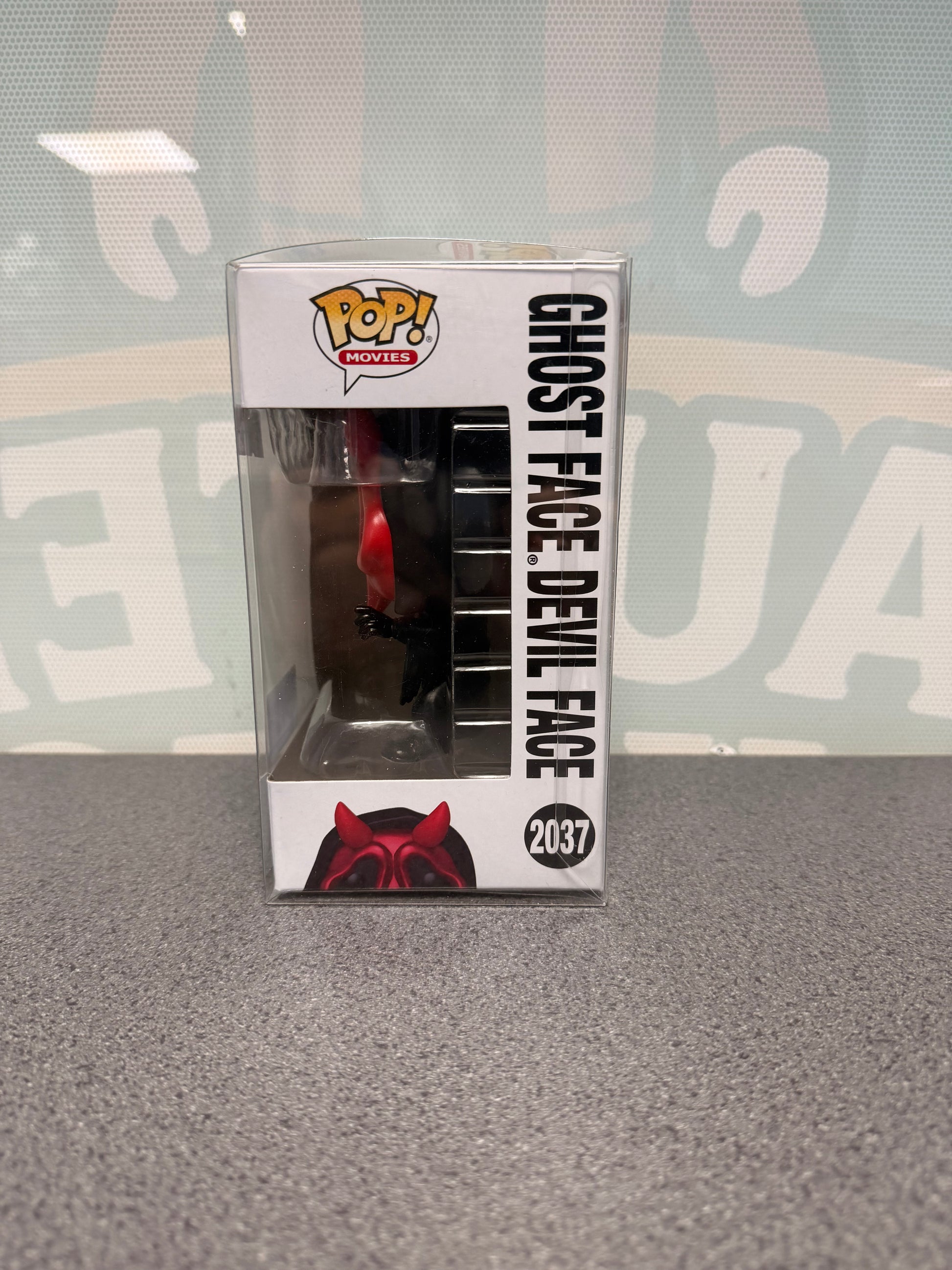 Ghost Face Devil Face Funko Pop! #2037 from Ghost Face – window side of box