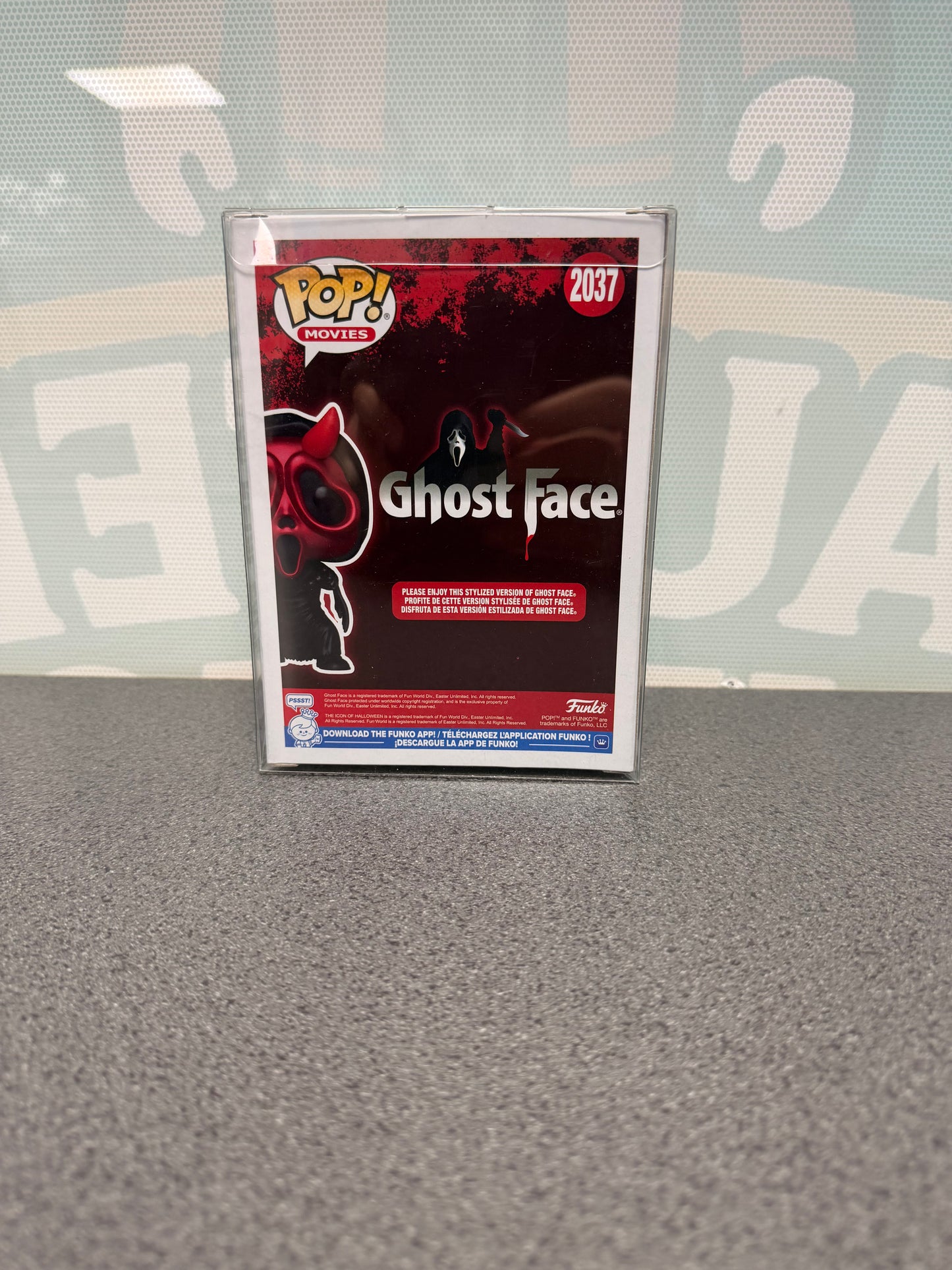 Ghost Face Devil Face Funko Pop! #2037 from Ghost Face – back of box