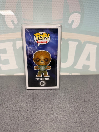 The Wolf Man Funko Pop! #114 from Universal Monsters – illustrated side of box