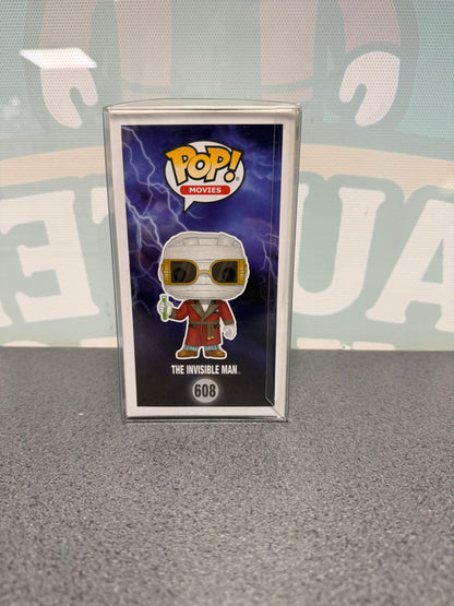 The Invisible Man Walgreens Exclusive Funko Pop! #608 from Universal Monsters – illustrated side of box