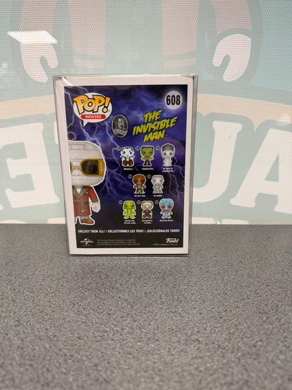 The Invisible Man Walgreens Exclusive Funko Pop! #608 from Universal Monsters – back of box
