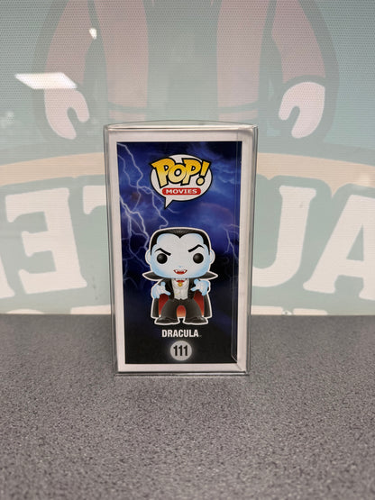 Dracula Funko Pop! #111 from Universal Monsters – illustrated side of box