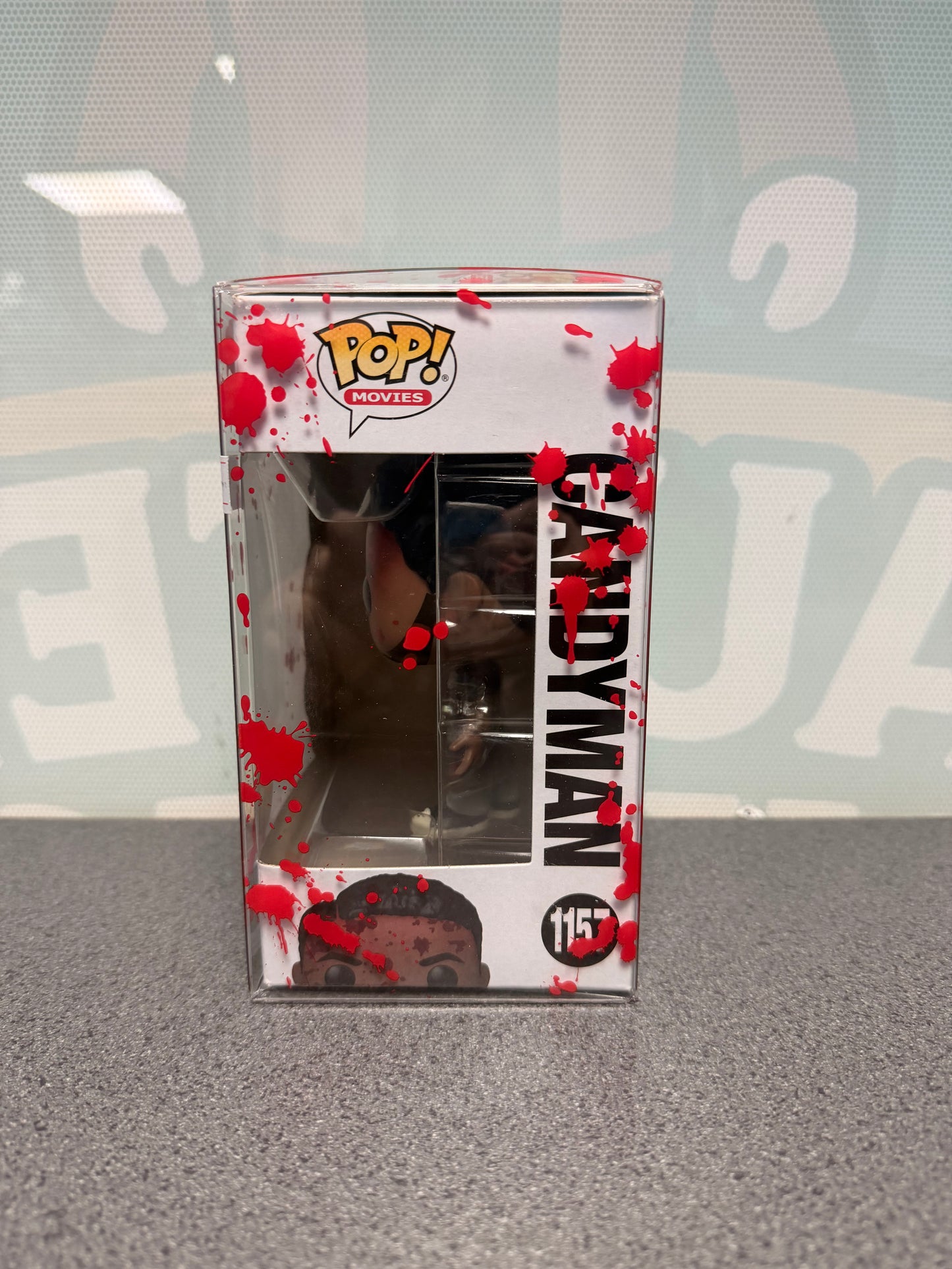 Candyman Chase Funko Pop! #1157 from Candyman – window side of box