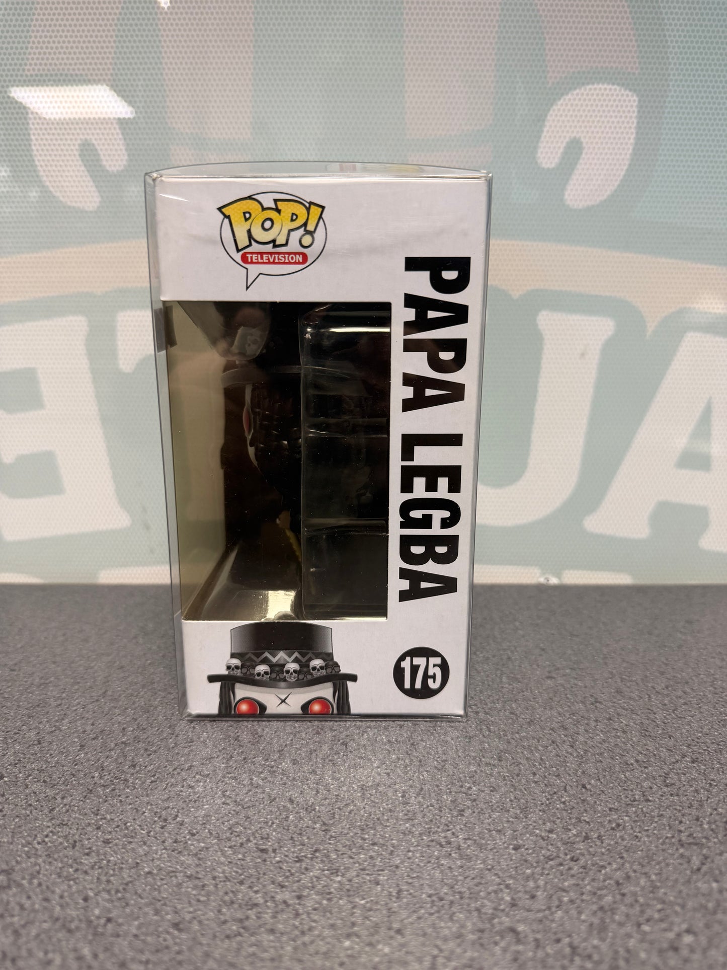 Papa Legba Funko Pop! #175 from American Horror Story: Coven – window side of box