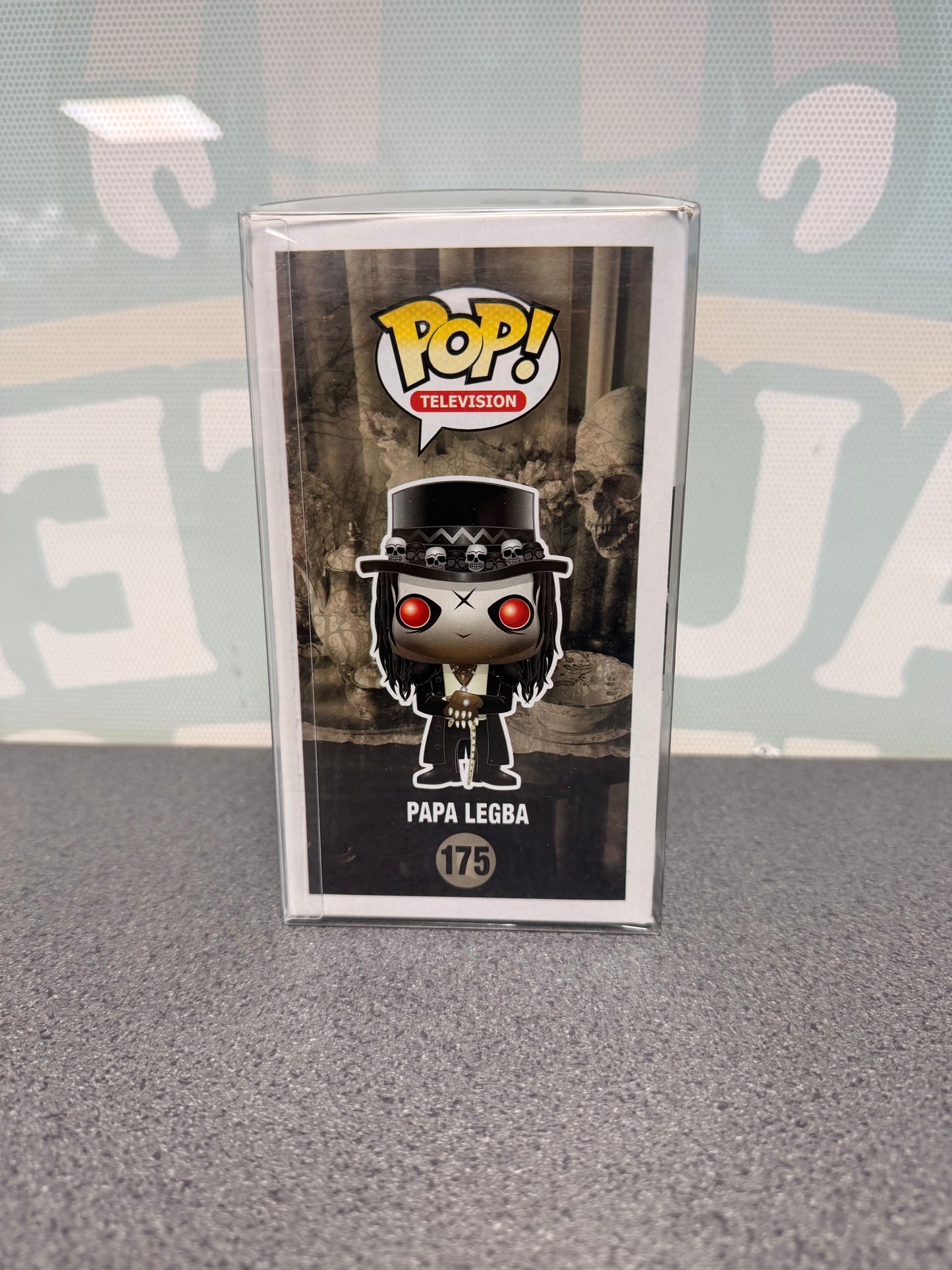Papa Legba Funko Pop! #175 from American Horror Story: Coven – illustrated side of box