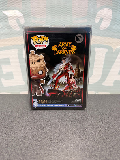 Evil Ash Hot Topic Scare Fair 2024 Exclusive Funko Pop! #1671 from Army of Darkness – back of box
