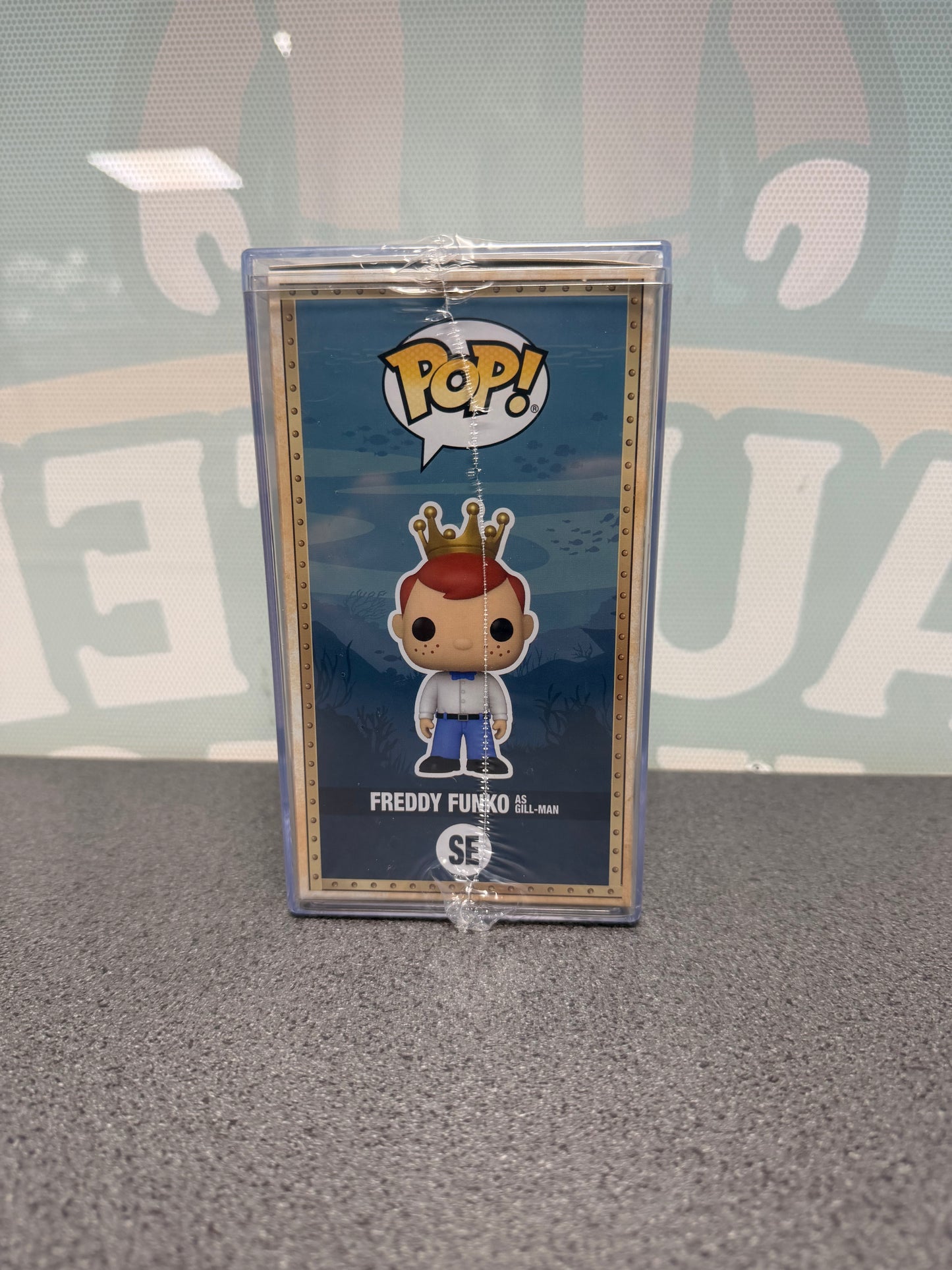 Freddy Funko as Gill-Man SE 1500 piece edition Funko Pop! – other side of box