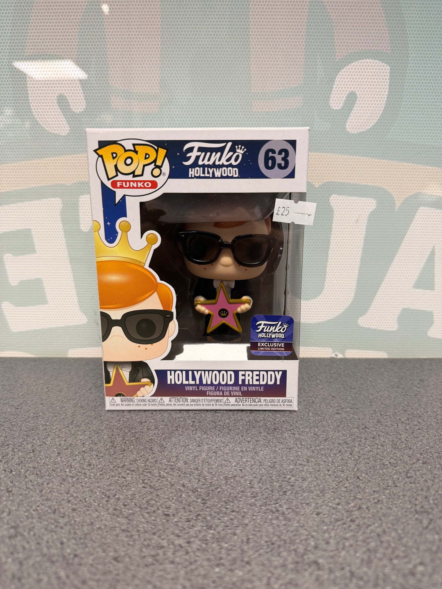 Hollywood Freddy #63 Funko Pop! – front of box and figure