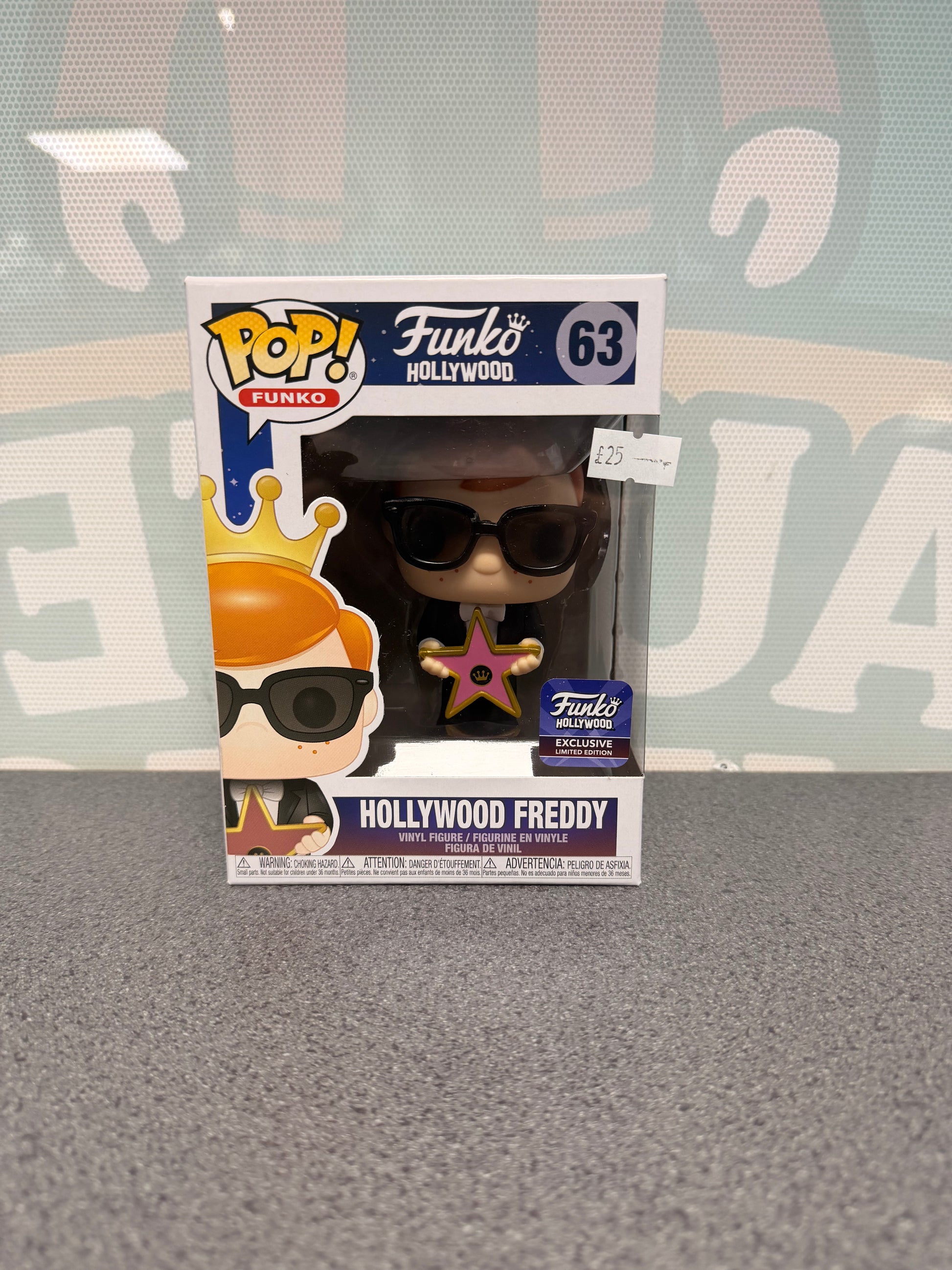 Hollywood Freddy #63 Funko Pop! – front of box and figure