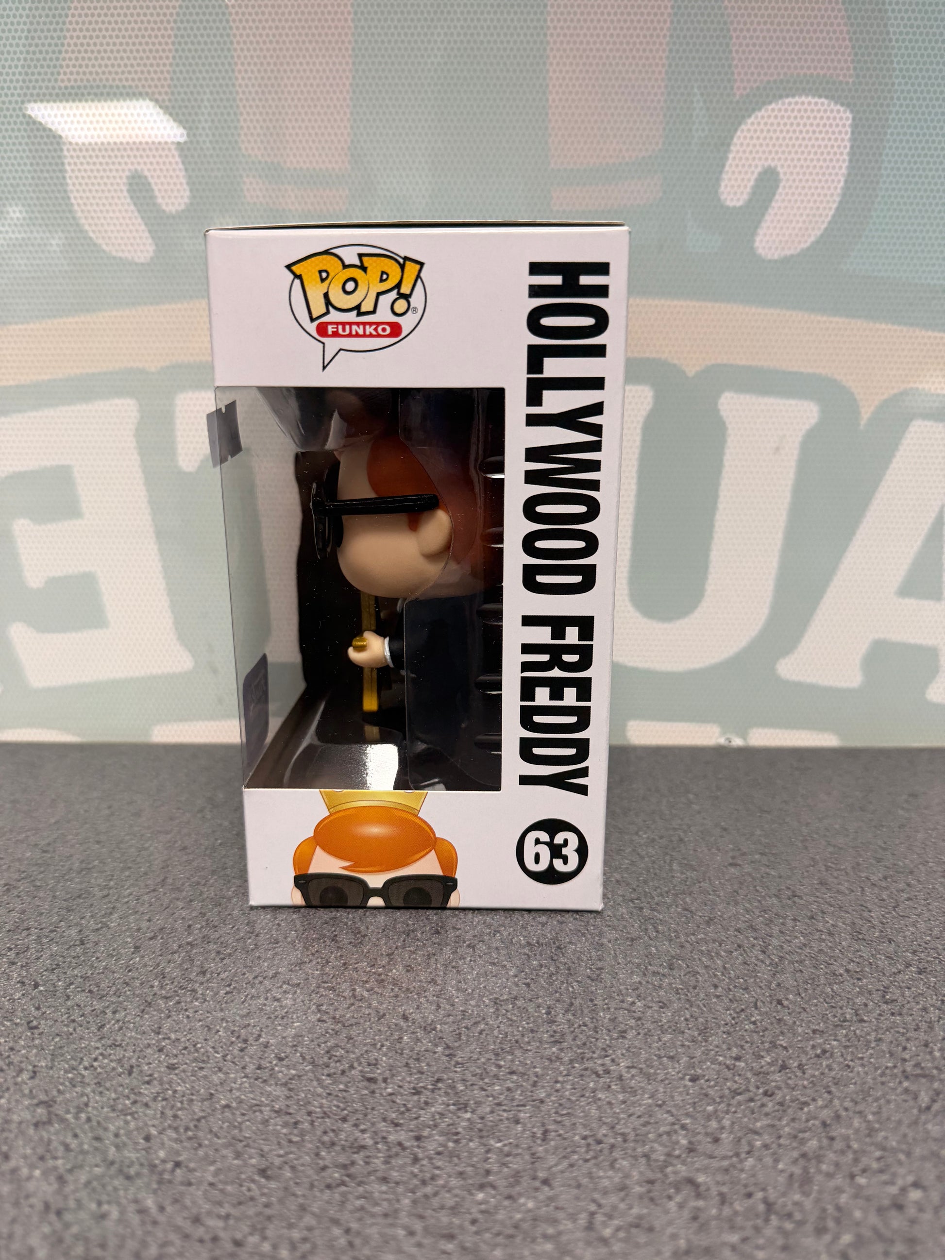 Hollywood Freddy #63 Funko Pop! – window side of box