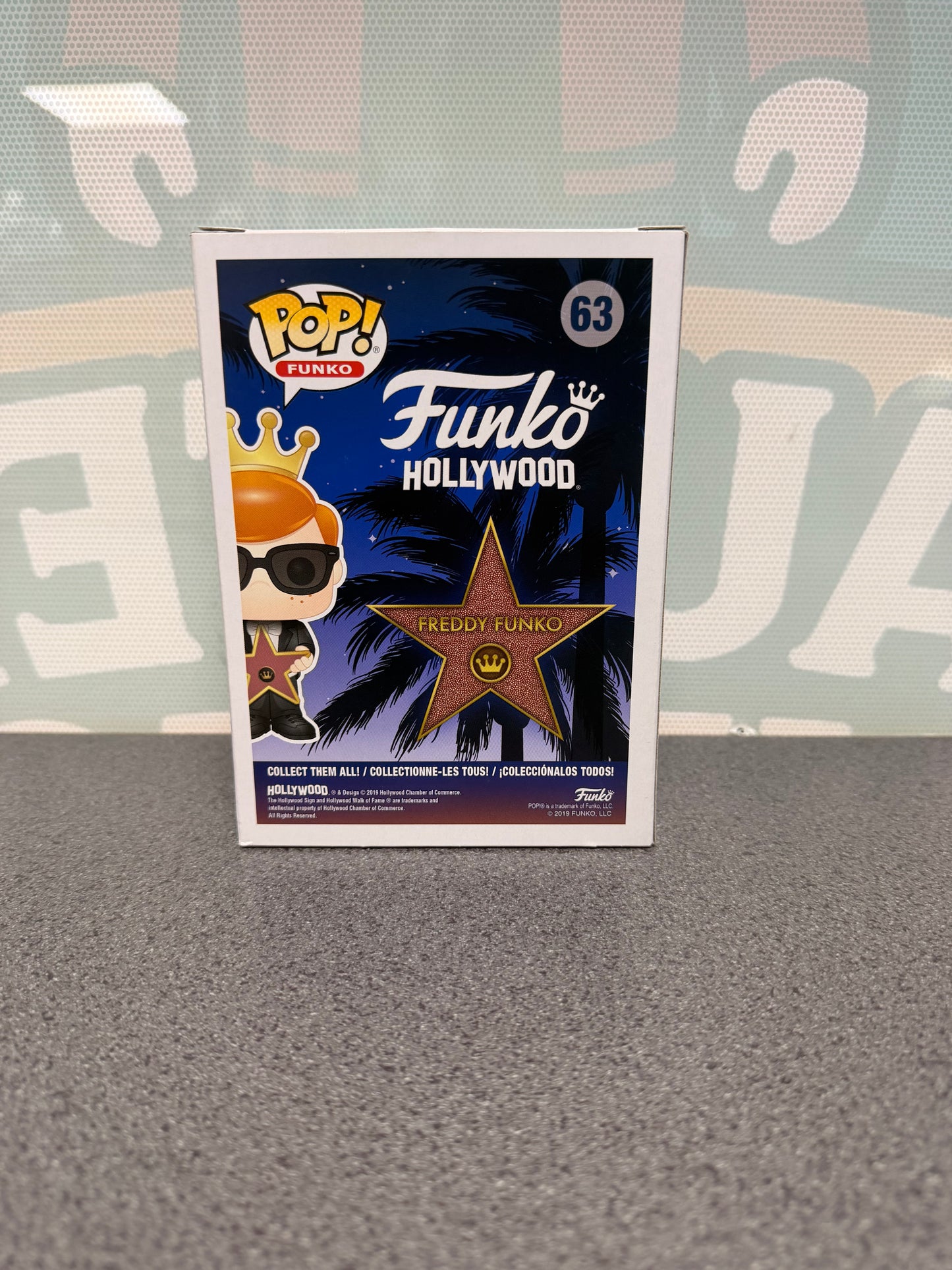 Hollywood Freddy #63 Funko Pop! – back of box