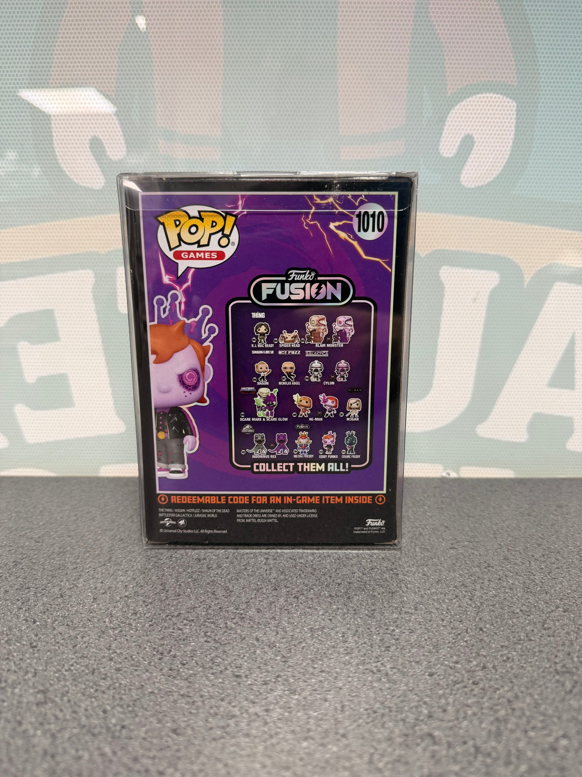 Eddy Funko Funko Pop! #1010 box rear with Funko Fusion artwork