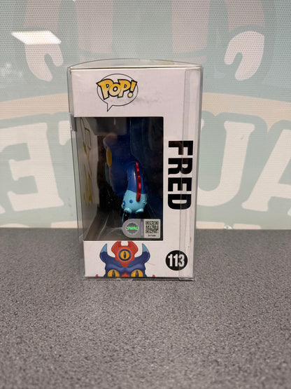 Fred Funko Pop! #113 window side showing SWAU authentication S17266