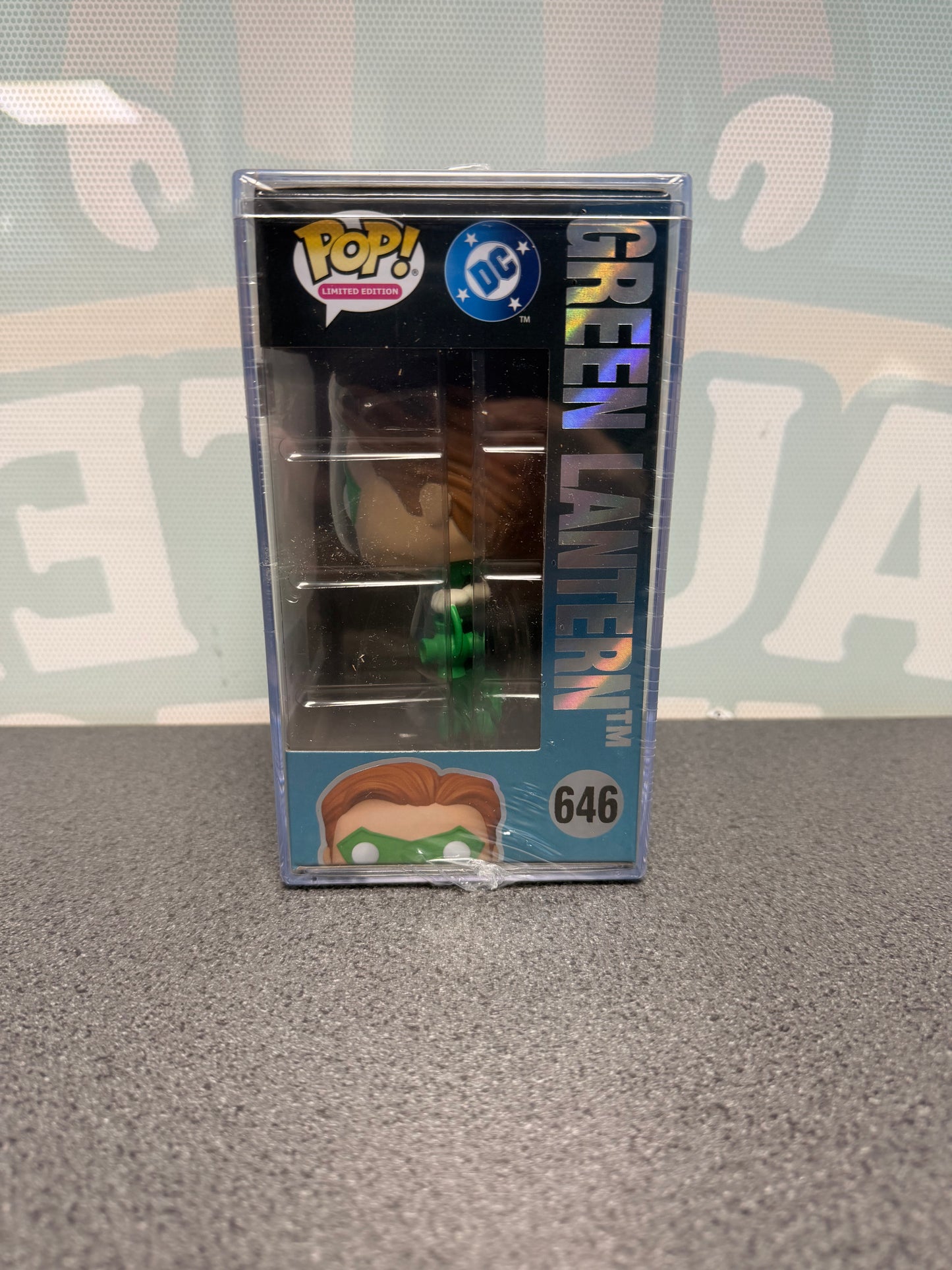Green Lantern Funko Pop! #646 window side