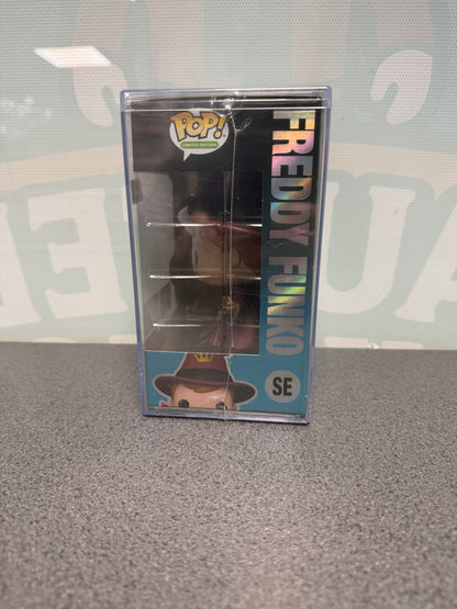 Window side of Freddy Funko Pop! SE 5000-piece Fall Convention edition packaging