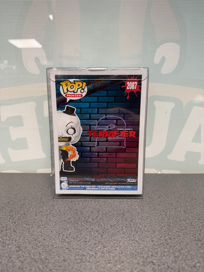 Rear of Art the Clown Terrifier 2 Funko Pop! #2087 packaging
