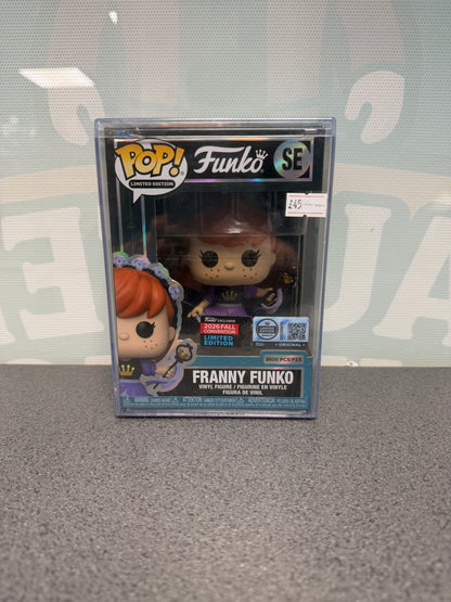 Front of Franny Funko Pop! SE showing the 3500-piece marking and 2026 Fall Convention sticker
