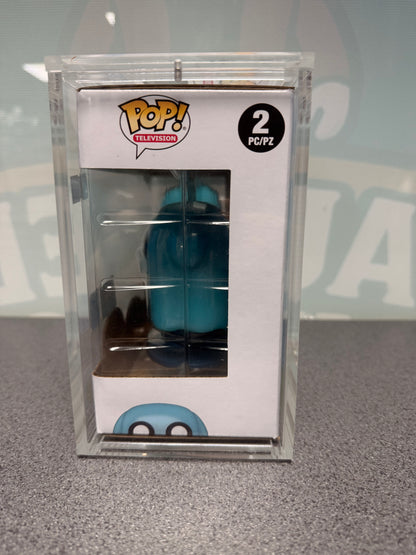 Window side of Finn and Jake Glow Adventure Time Funko Pop! 2-pack packaging