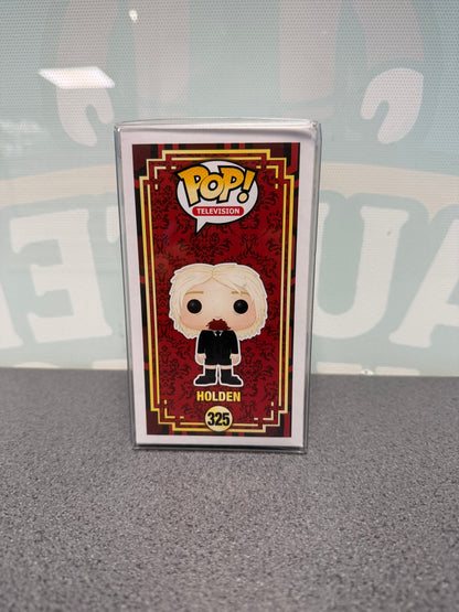Holden Funko Pop! #325 from American Horror Story: Hotel – illustrated side of box