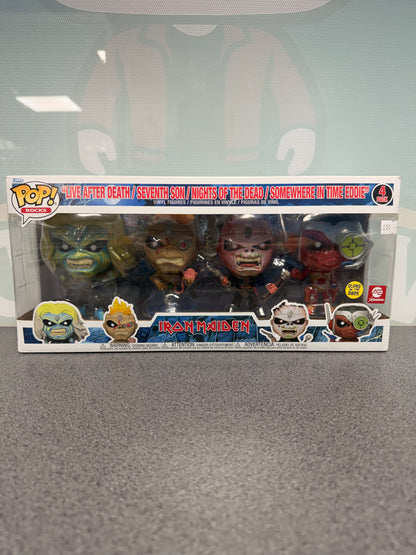 Iron Maiden Funko Pop! 4-Pack – Eddie, Pop! Rocks