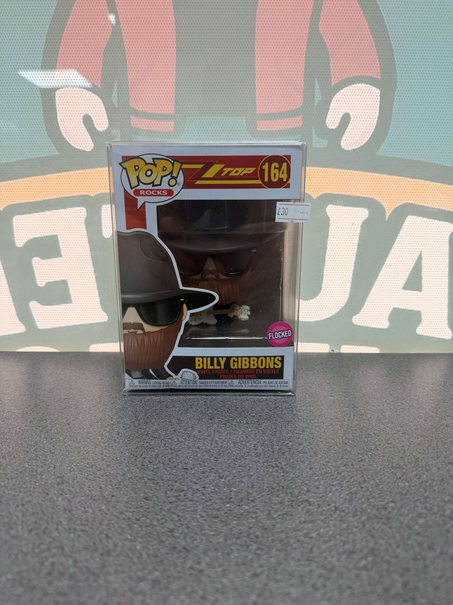 Billy Gibbons Funko Pop! #164 – ZZ Top, Flocked