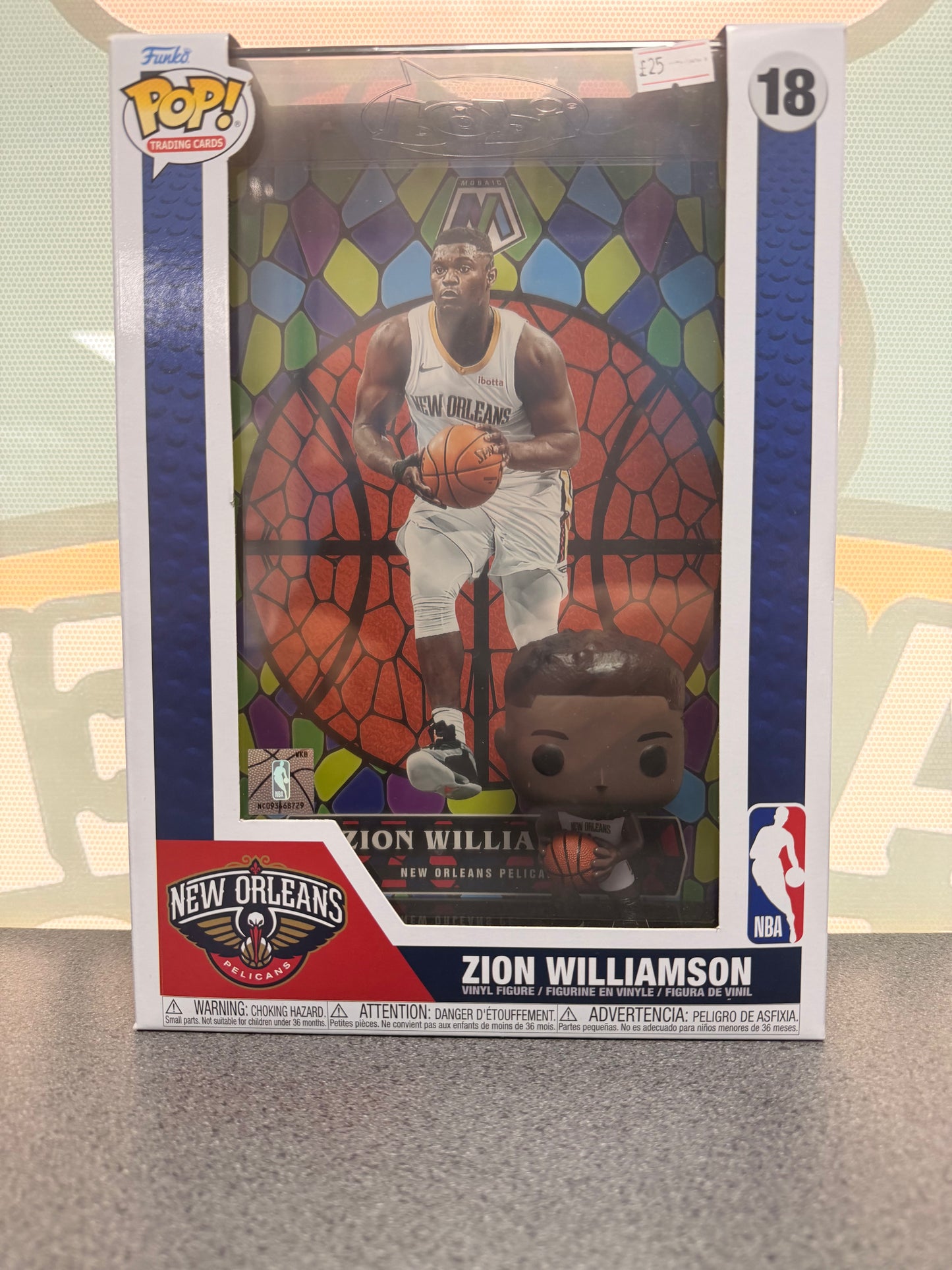 Zion Williamson Funko Pop! Trading Cards #18 – NBA Mosaic