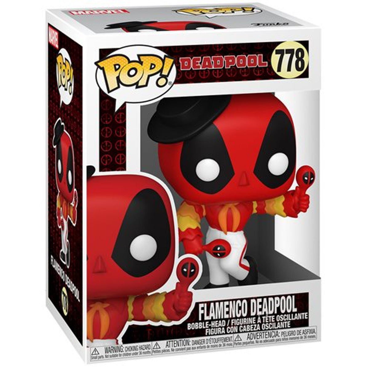 Flamenco Deadpool Funko Pop! #778 – Marvel, 30th Anniversary