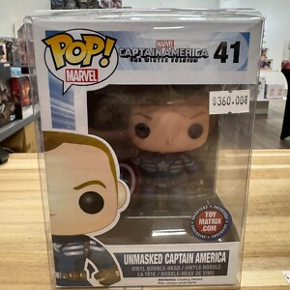 Captain America Unmasked Funko Pop! – Marvel