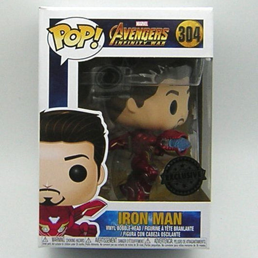 Iron Man Unmasked Funko Pop! #304 – Avengers, Shelf Wear