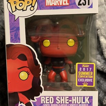 Red She-Hulk Funko Pop! – Marvel, 2017 Convention Release