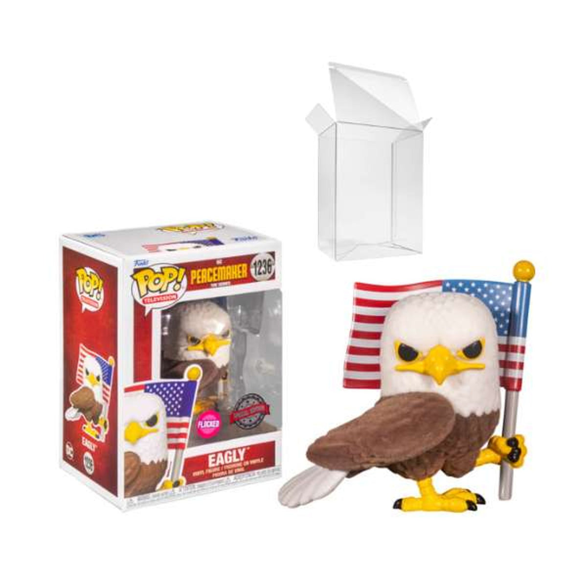 Funko POP! Television DC Peacemaker The Series #1236 Eagly Flocked