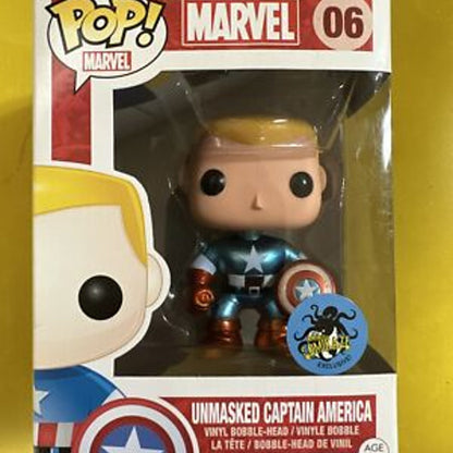 Captain America Unmasked Funko Pop! – Marvel