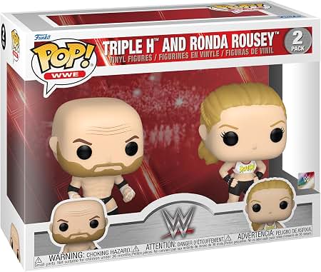 Funko POP! WWE Rousey and Triple H Collectable Vinyl Figure
